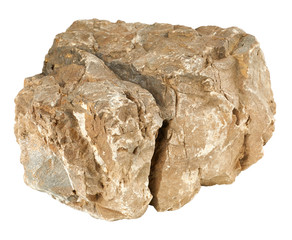 Rock stone isolated on white background