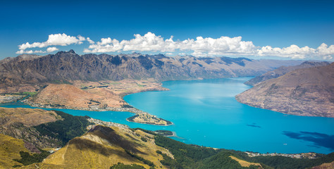 Lake Wakatipu vom Ben Lommond - Südinsel von Neuseeland