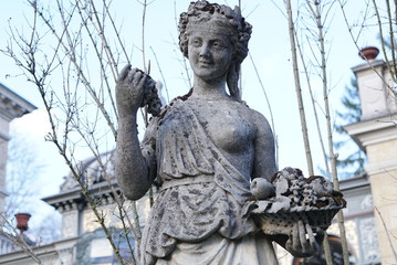 Obraz premium Patumbah villa in Zürich in der schweiz im Frühling 