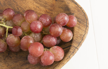 Grapes, pink and fresh, Vitis vinifera
