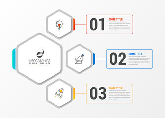 Infographic design template. Creative concept with 3 steps
