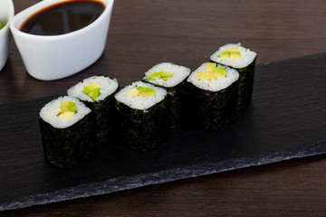 Appetizing avocado roll