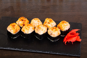 Delicious sushi roll