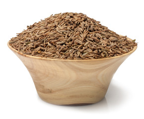 cumin isolated on white background
