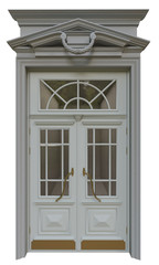 Fototapeta na wymiar entrance classical doors