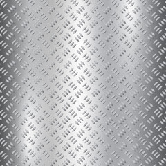 Industrial metallic vector background for walls and floor. Silver tint brushed texture with knurls. Solid structure or material symbol.