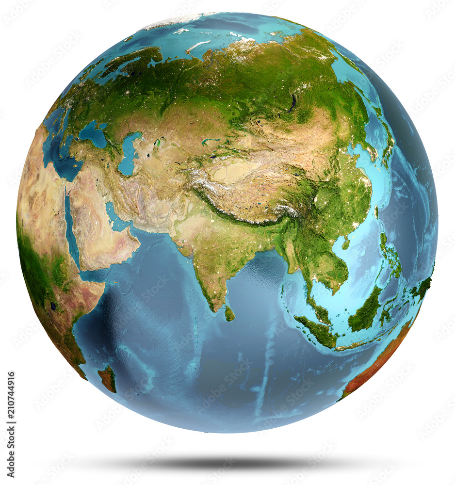 Canvas Prints planet earth. 3d rendering