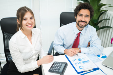 Obraz premium people at work in the office