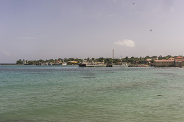 beautiful tropical beach in central america