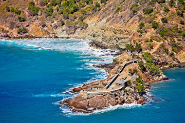 Surf Hitting Inlets on Antigua