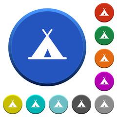 Tent beveled buttons