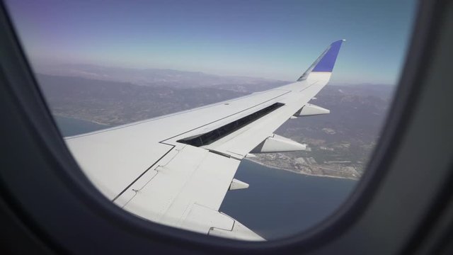POV, view from plane window