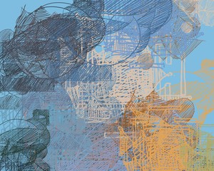 Abstract painting on canvas. Hand made art. Colorful texture. Modern artwork. Strokes of fat paint. Brushstrokes. Contemporary art. Artistic background image.