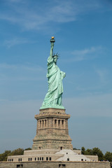 Fototapeta premium Statue of liberty. Vertical orientation. Picture was taken in october 2017