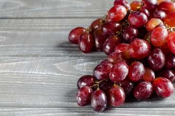 Bunch of pink grapes