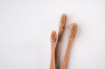 bamboo eco toothbrush. zero waste concept