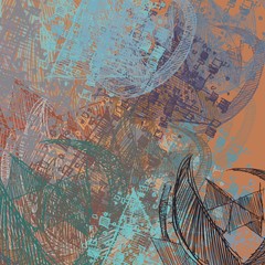 Abstract painting on canvas. Hand made art. Colorful texture. Modern artwork. Strokes of fat paint. Brushstrokes. Contemporary art. Artistic background image.