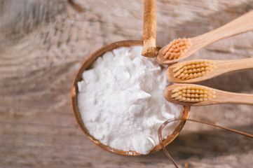 bamboo eco toothbrush. zero waste concept