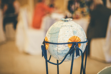 globe for wedding celebration