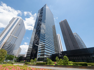 Fototapeta na wymiar Skyscraper group in Shinjuku, Tokyo