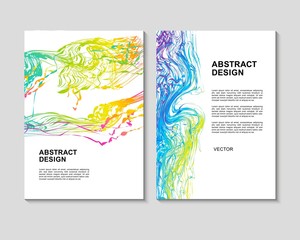 The abstract colorful background