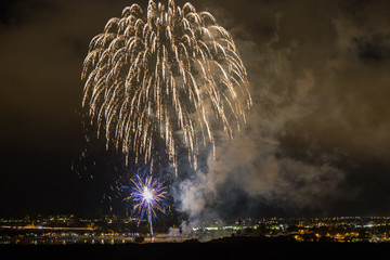 4th of July Fireworks Show, Newport Beach Back Bay, California