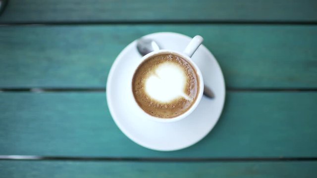 Nice and warm cup of coffee