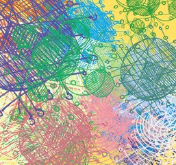 Abstract painting on canvas. Hand made art. Colorful texture. Modern artwork. Strokes of fat paint. Brushstrokes. Contemporary art. Artistic background image.