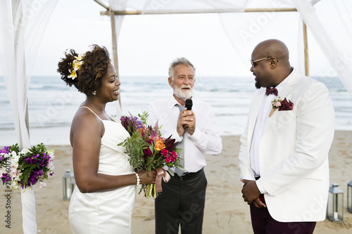 African American Couples Wedding Day Stockfotos Und Lizenzfreie