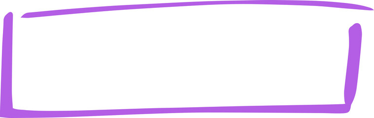 Obraz premium Colorful Hand-drawn rectangular frame