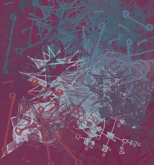 Abstract painting on canvas. Hand made art. Colorful texture. Modern artwork. Strokes of fat paint. Brushstrokes. Contemporary art. Artistic background image.