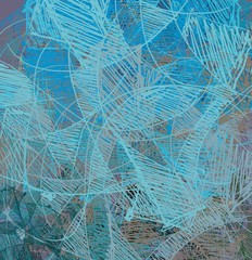 Abstract painting on canvas. Hand made art. Colorful texture. Modern artwork. Strokes of fat paint. Brushstrokes. Contemporary art. Artistic background image.