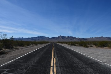 Road into Death Valley National Park