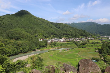 棚田百選　あらぎ島