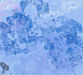 Abstract painting on canvas. Hand made art. Colorful texture. Modern artwork. Strokes of fat paint. Brushstrokes. Contemporary art. Artistic background image.