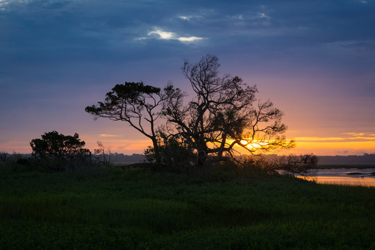 Beautiful sunrise at Cedar Point in Jacksonville, FL