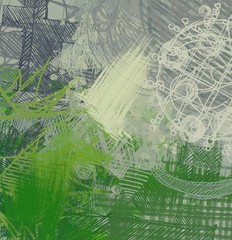 Abstract painting on canvas. Hand made art. Colorful texture. Modern artwork. Strokes of fat paint. Brushstrokes. Contemporary art. Artistic background image.