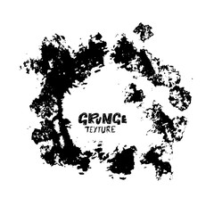 Ink vector dry brush stroke. Vector illustration. Grunge hand drawn watercolor texture. Space for text.