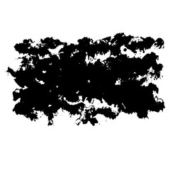 Ink vector dry brush stroke. Vector illustration. Grunge hand drawn watercolor texture. Space for text.