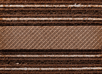 cross sections of vanilla flavor wafer blocks as background