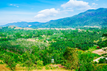 Fototapeta na wymiar PHU KHAO YA (GRASS HILL) mountains in summer
