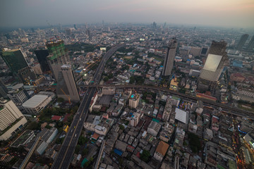 Modern Asian megalopolis cityscape
