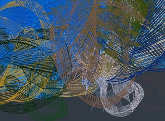 Abstract painting on canvas. Hand made art. Colorful texture. Modern artwork. Strokes of fat paint. Brushstrokes. Contemporary art. Artistic background image.