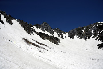 残雪期の千畳敷カール