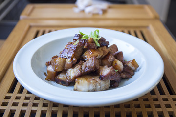 Korean food is called dwaeji yangnyeom galbi