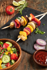 Shashlik With Greenery