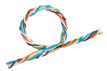 The loop is made of a computer cable with twisted pairs