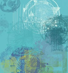 Abstract painting on canvas. Hand made art. Colorful texture. Modern artwork. Strokes of fat paint. Brushstrokes. Contemporary art. Artistic background image.