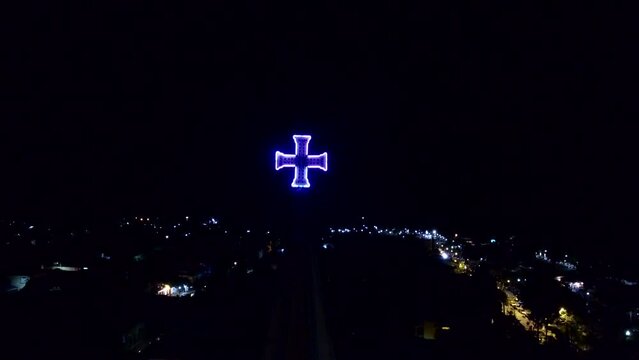 Chapala Church at night