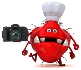 Fun germ - 3D Illustration